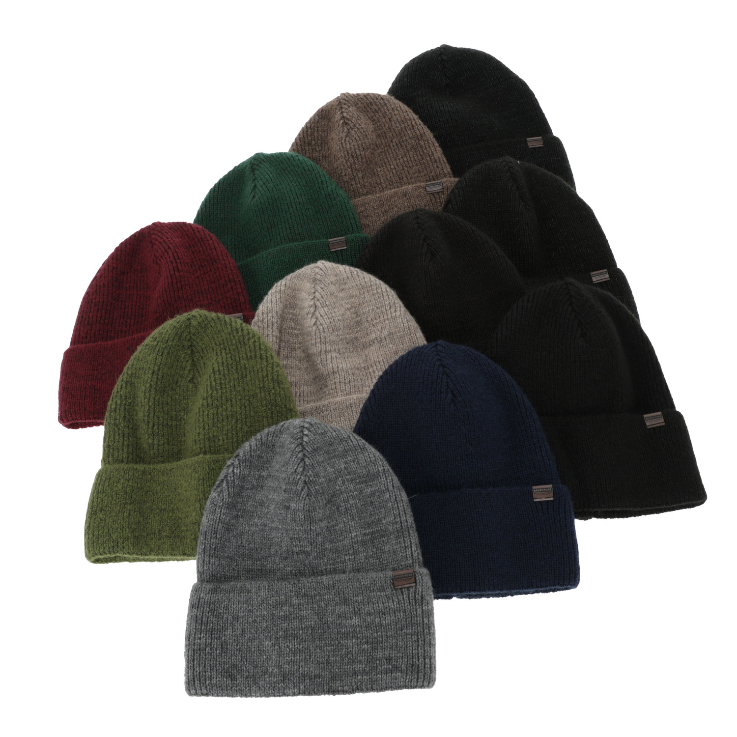 Heren wintermuts, marineblauw, met merinowol, Korins