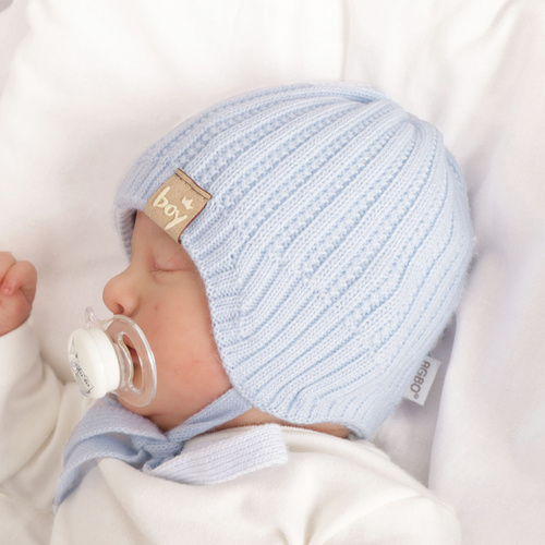 Bonnet automne/printemps garçon, grigio, avec liens, Chico