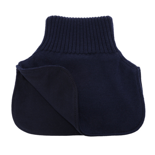 Jongens winter buissjaal, 100% Merino Wol, gevoerd met katoen, marineblauw, Tiket