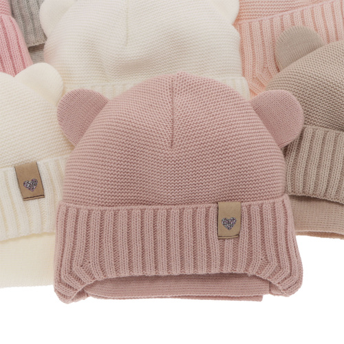 Ensemble d'hiver fille: bonnet et écharpe, crème, Alice