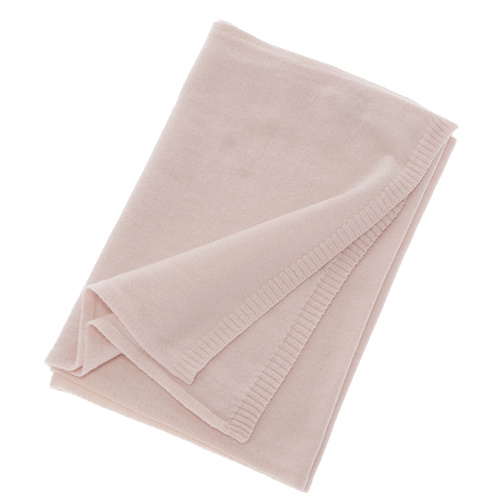 Dames wintersjaal, lichtroze, wol merino met kasjmier, Irenia