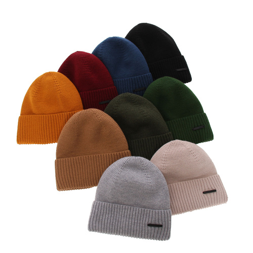 Heren wintermuts, groen, met merinowol, Henk