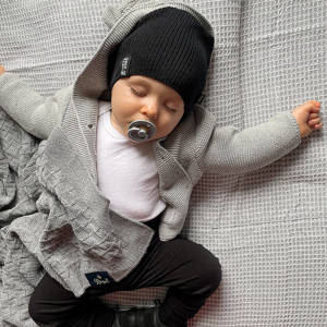 Jongens herfst/lente set muts en buissjaal, met katoen, mosterdgeel, Tunis