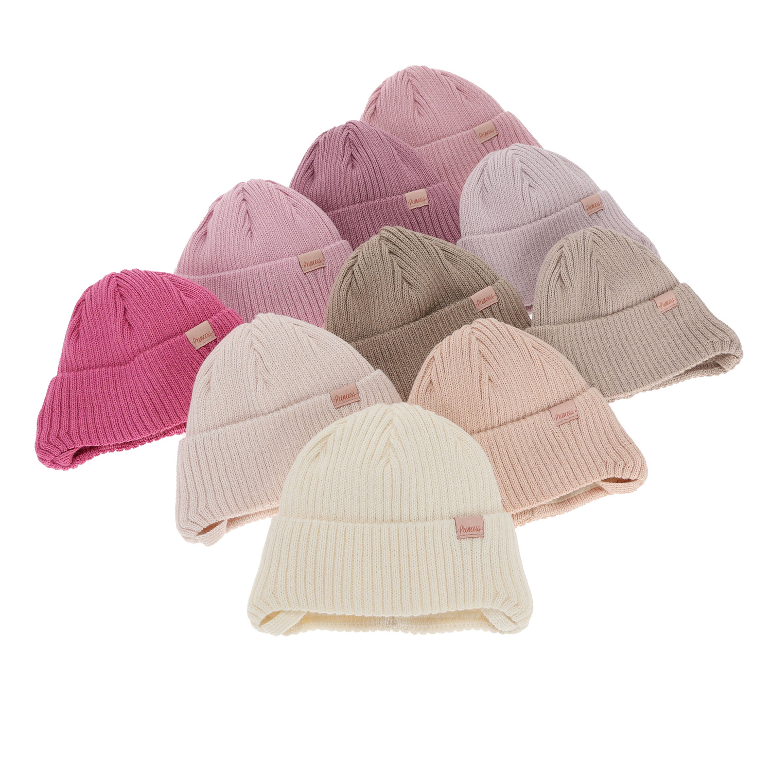 Meisjes wintermuts, paars, met bindkoorden, met merinowol, Punia