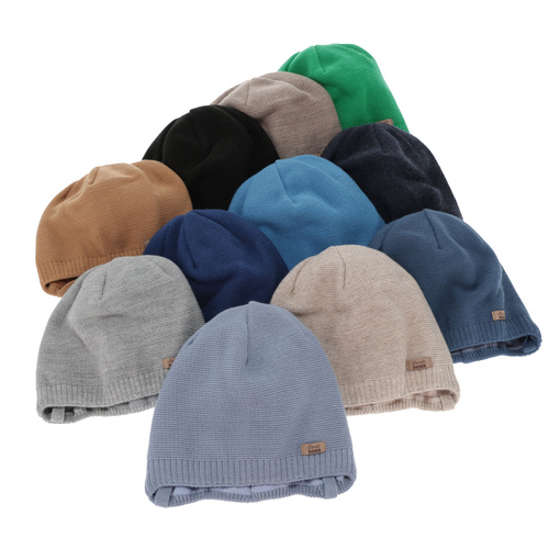 Jongens herfst/lente muts, grijs, met bindkoorden, Valdis