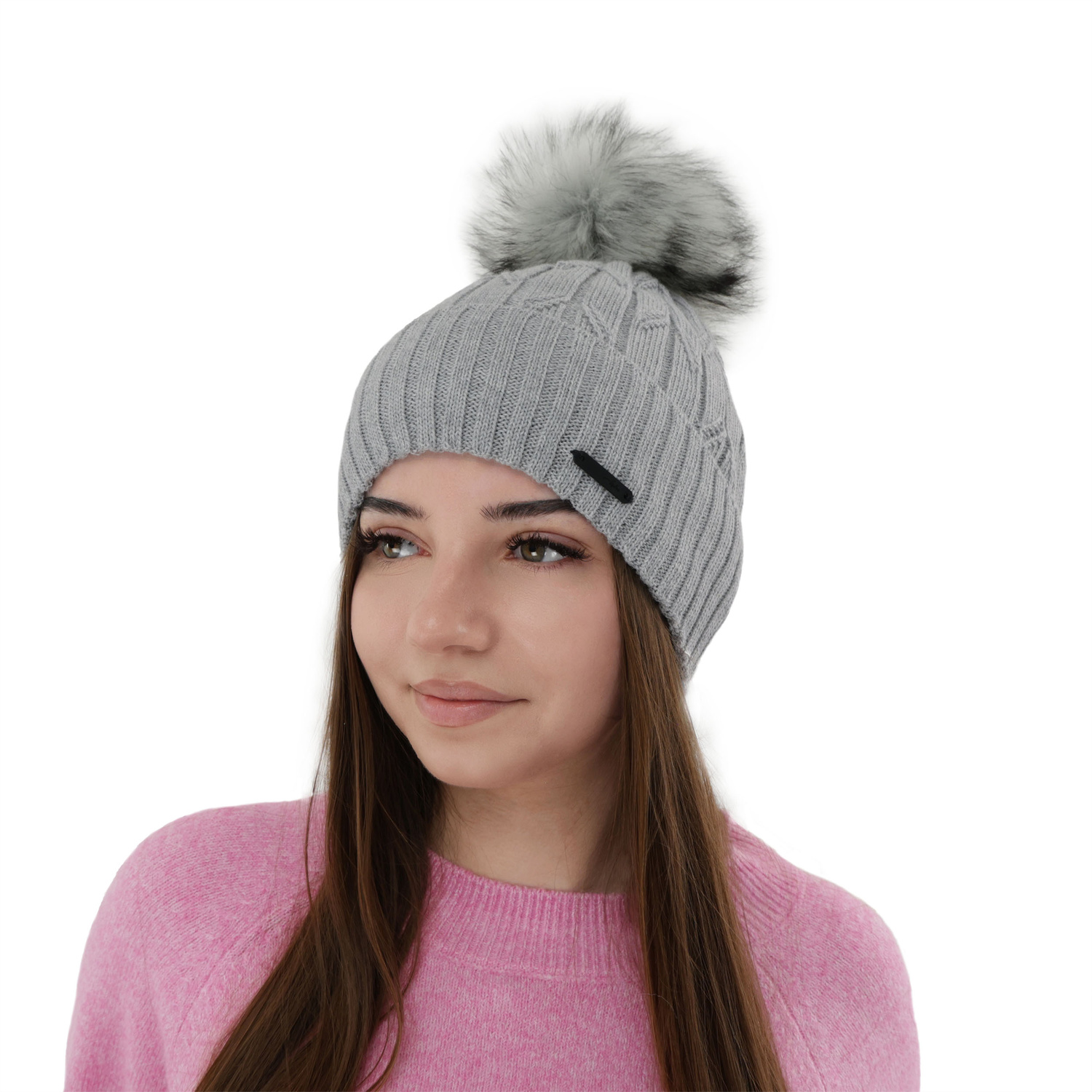 Bonnet d'hiver femme, camel, avec laine mérinos, Talaria