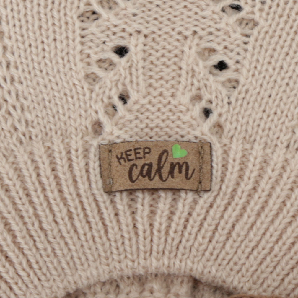 Meisjes herfst/lente beret, beige, Kevira