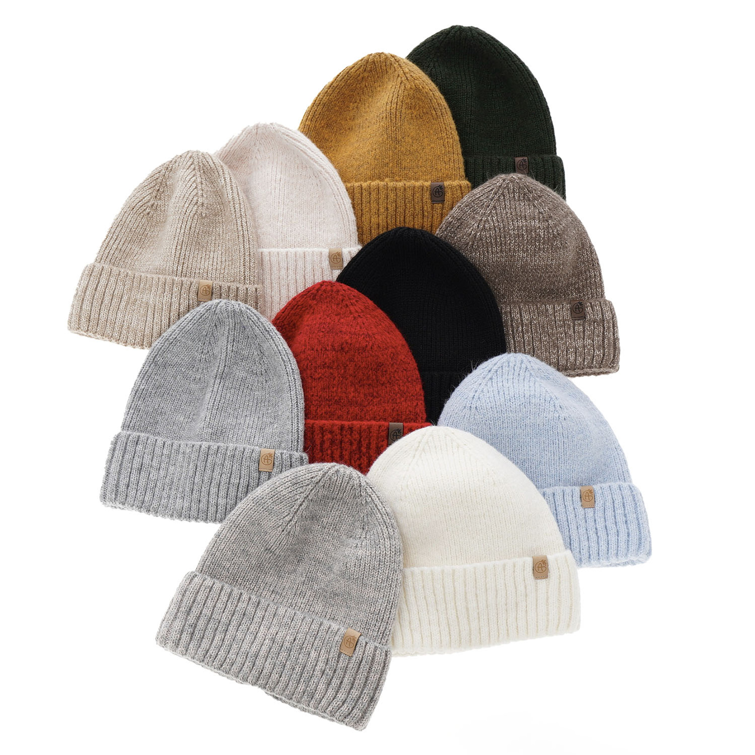 Dames wintermuts, roze, met merinowol, Alvara