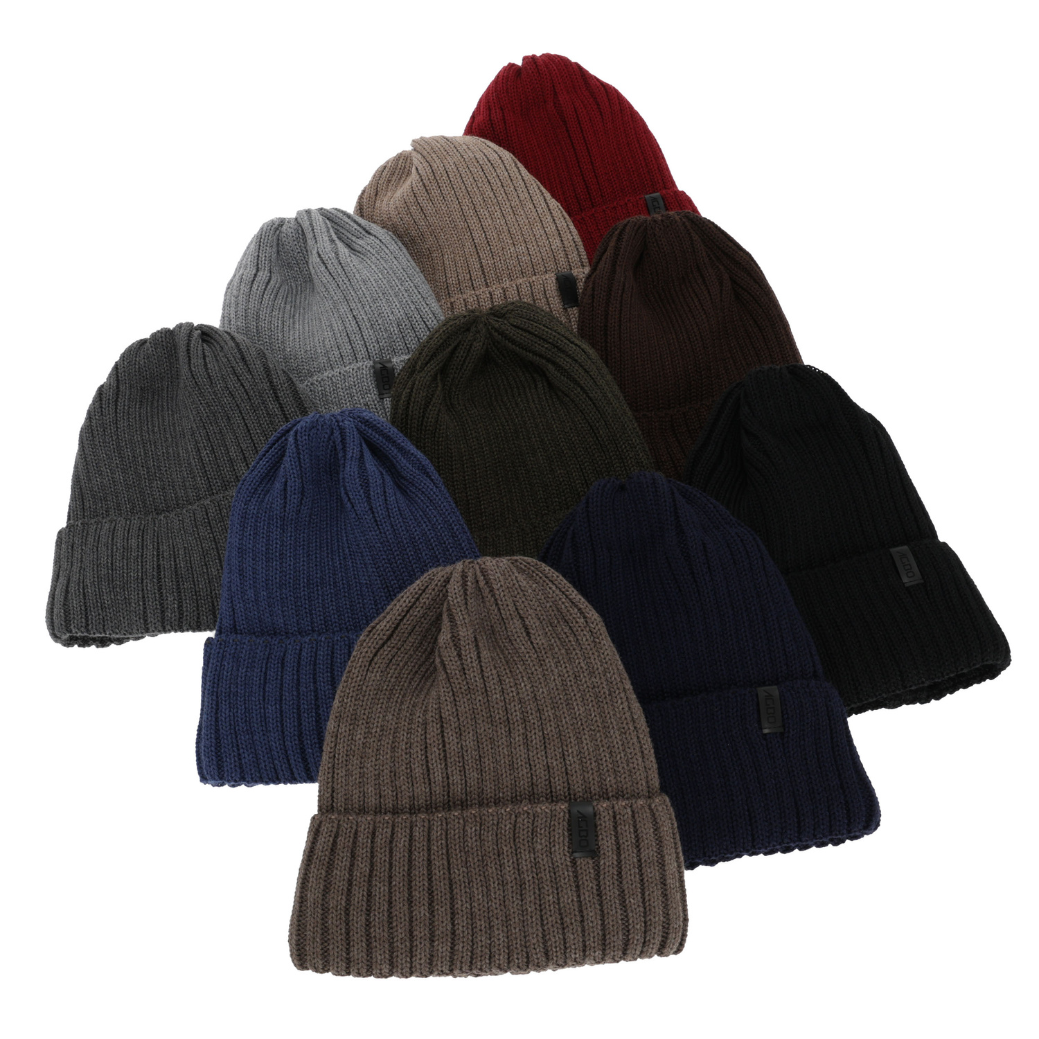 Heren wintermuts, zwart, met merinowol, Tyrol