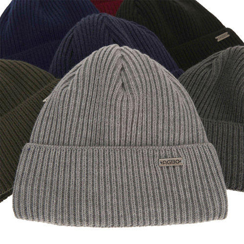 Bonnet d'hiver homme, bordo, Alkazar