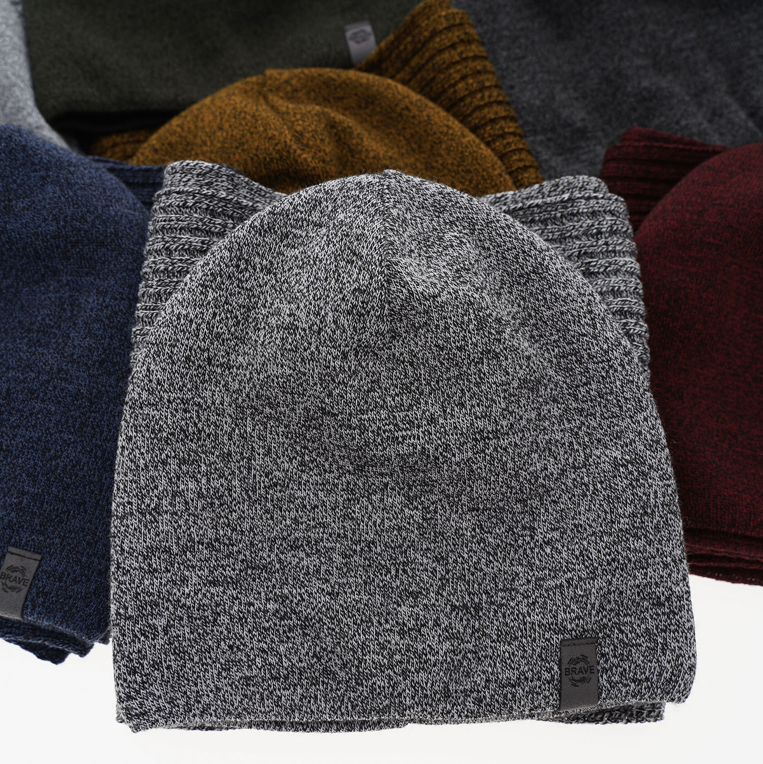 Winter heren set: muts en sjaal donkergrijs Mores