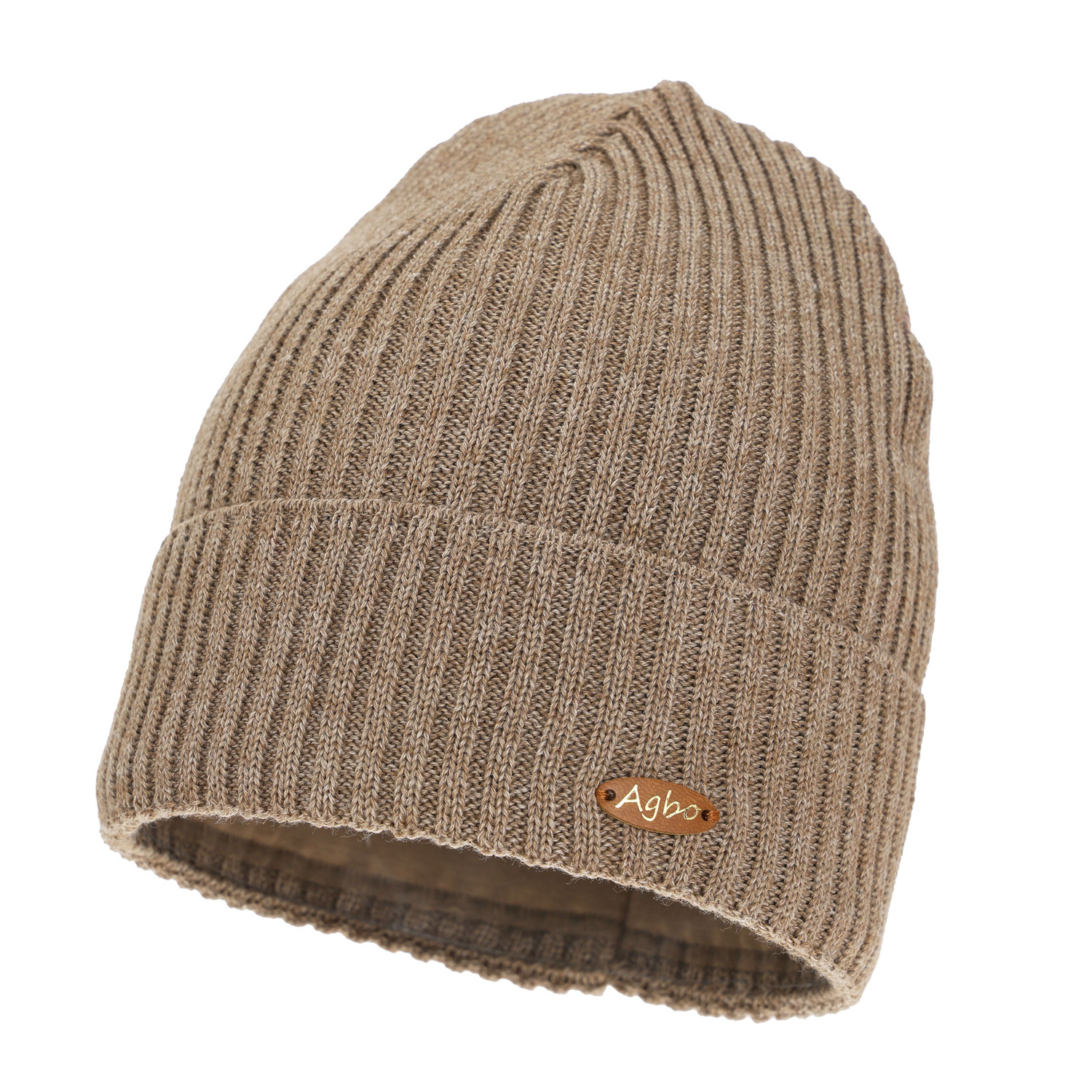 Dames winter muts, bruin, met merinowol Shila