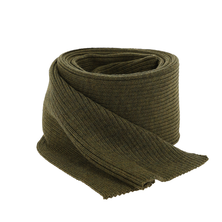 Écharpe d'hiver homme, khaki, 100% Laine Mérinos Extrafine, Brayan
