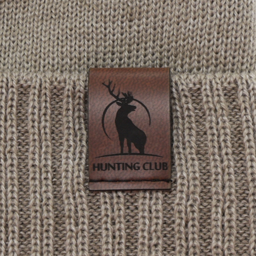 Heren wintermuts, beige, met merinowol, Hogan