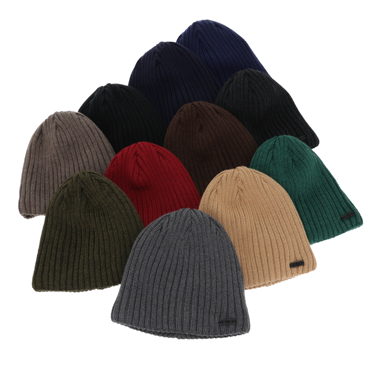 Heren wintermuts, marineblauw, met merinowol, Adagio