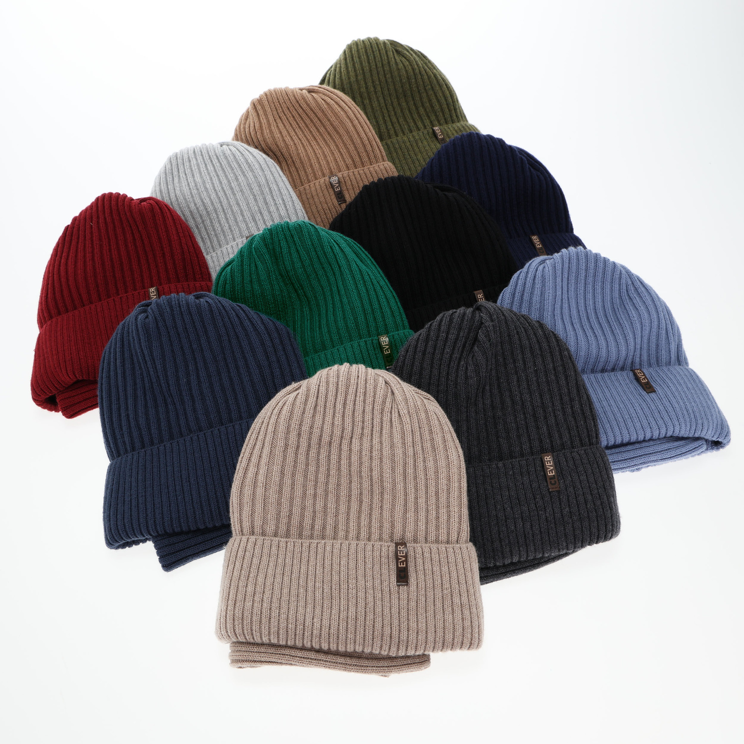 Ensemble d'hiver garçon: bonnet et snood, bleu marine, avec laine mérinos, Gizmo