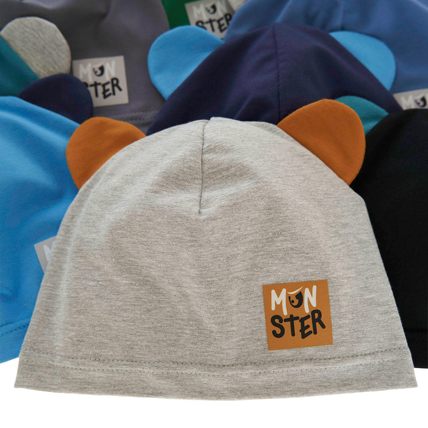 Bonnet automne/printemps garçon, gris, coton, Jugo