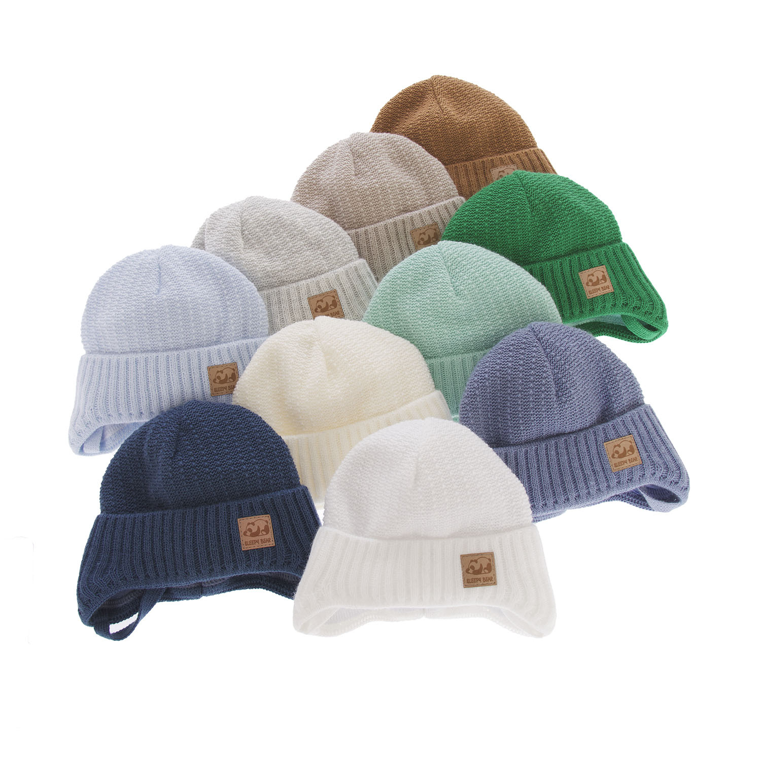 Bonnet automne/printemps garçon, beige, avec liens, Todi