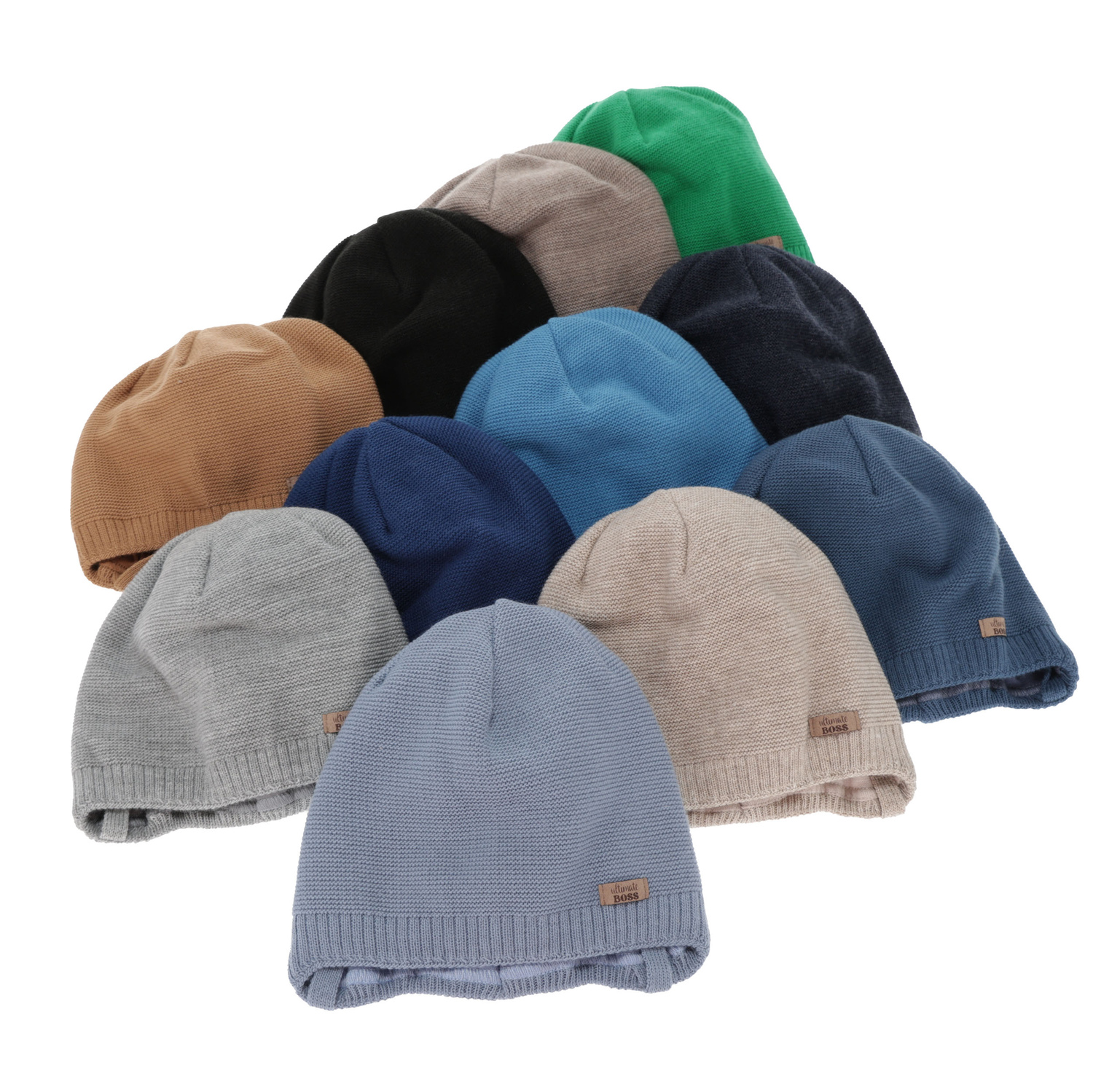 Jongens herfst/lente muts, camel, met bindkoorden, Valdis