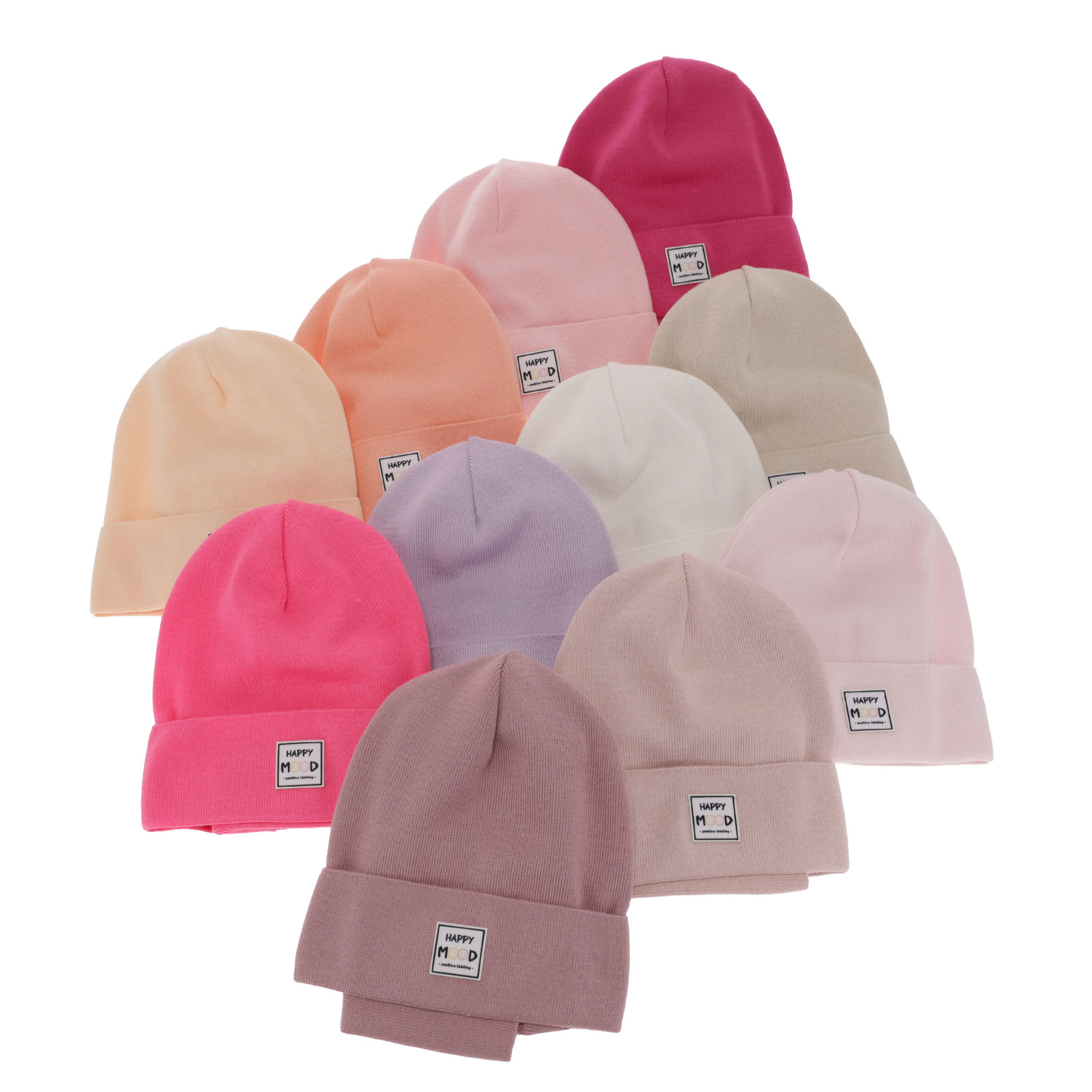 Ensemble automne/printemps fille: bonnet et snood, met katoen, rose, Mersila