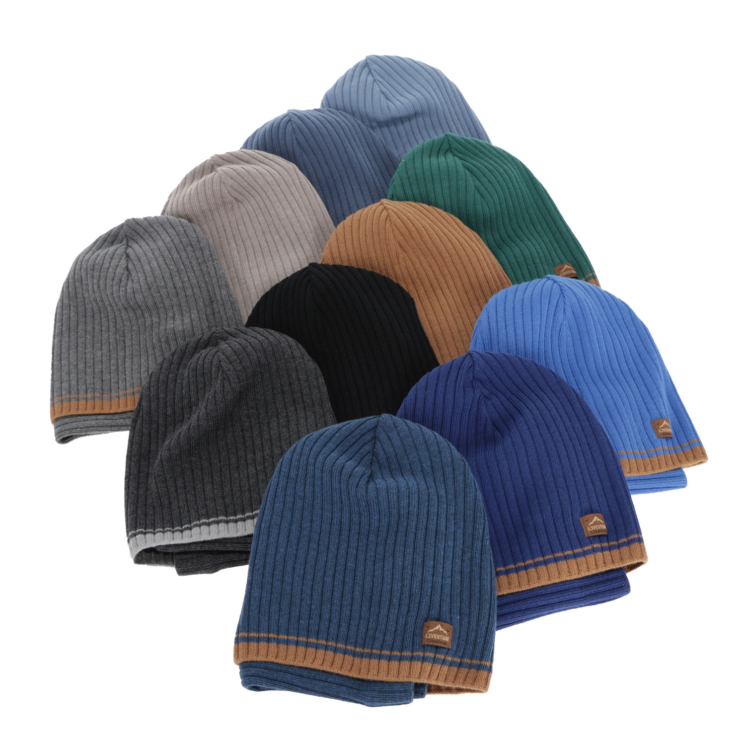 Jongens herfst/lente set: muts en buissjaal, met katoen, blauw, Eirik