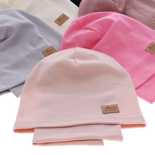 Meisjes herfst/lente set muts en buissjaal, creme, katoen, Selfie