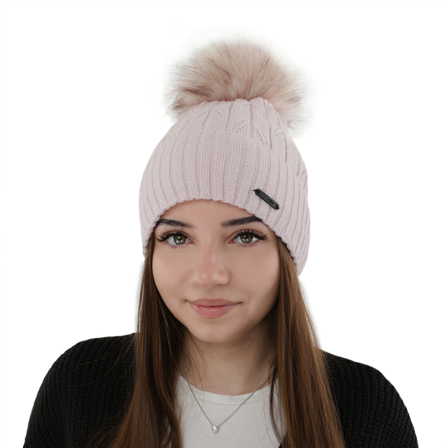 Bonnet d'hiver femme, camel, avec laine mérinos, Talaria