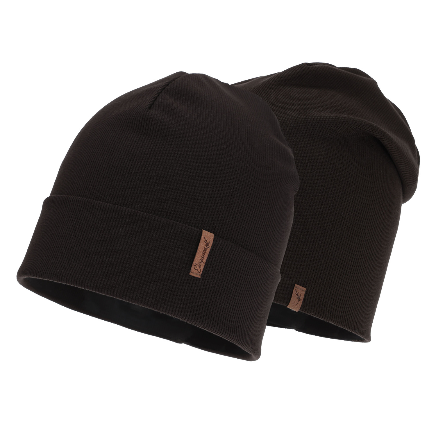 Dames herfst/lente muts, bruin, katoenen, Zenita