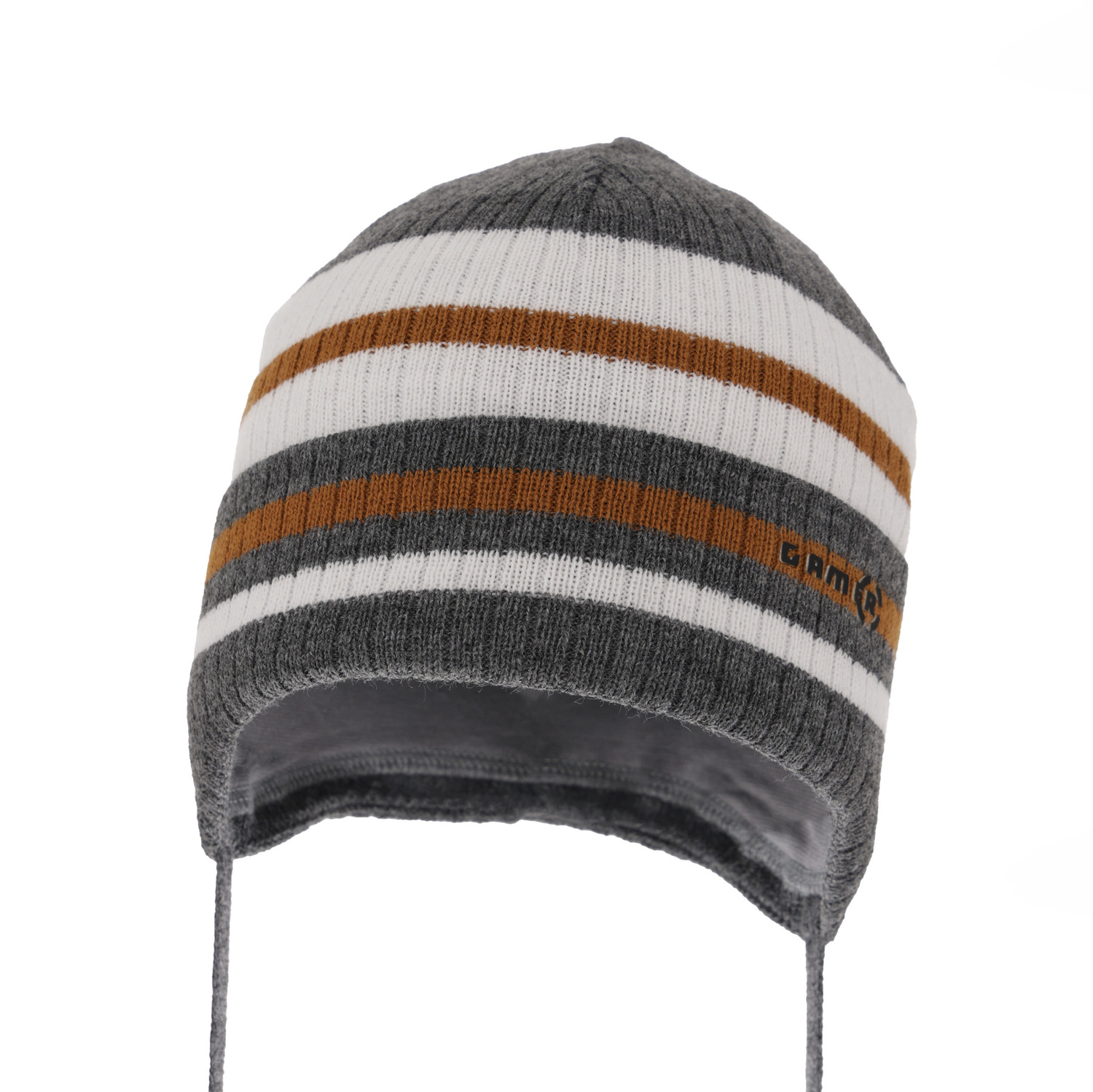 Bonnet automne/printemps garçon, grigio scuro, avec liens, Oleander