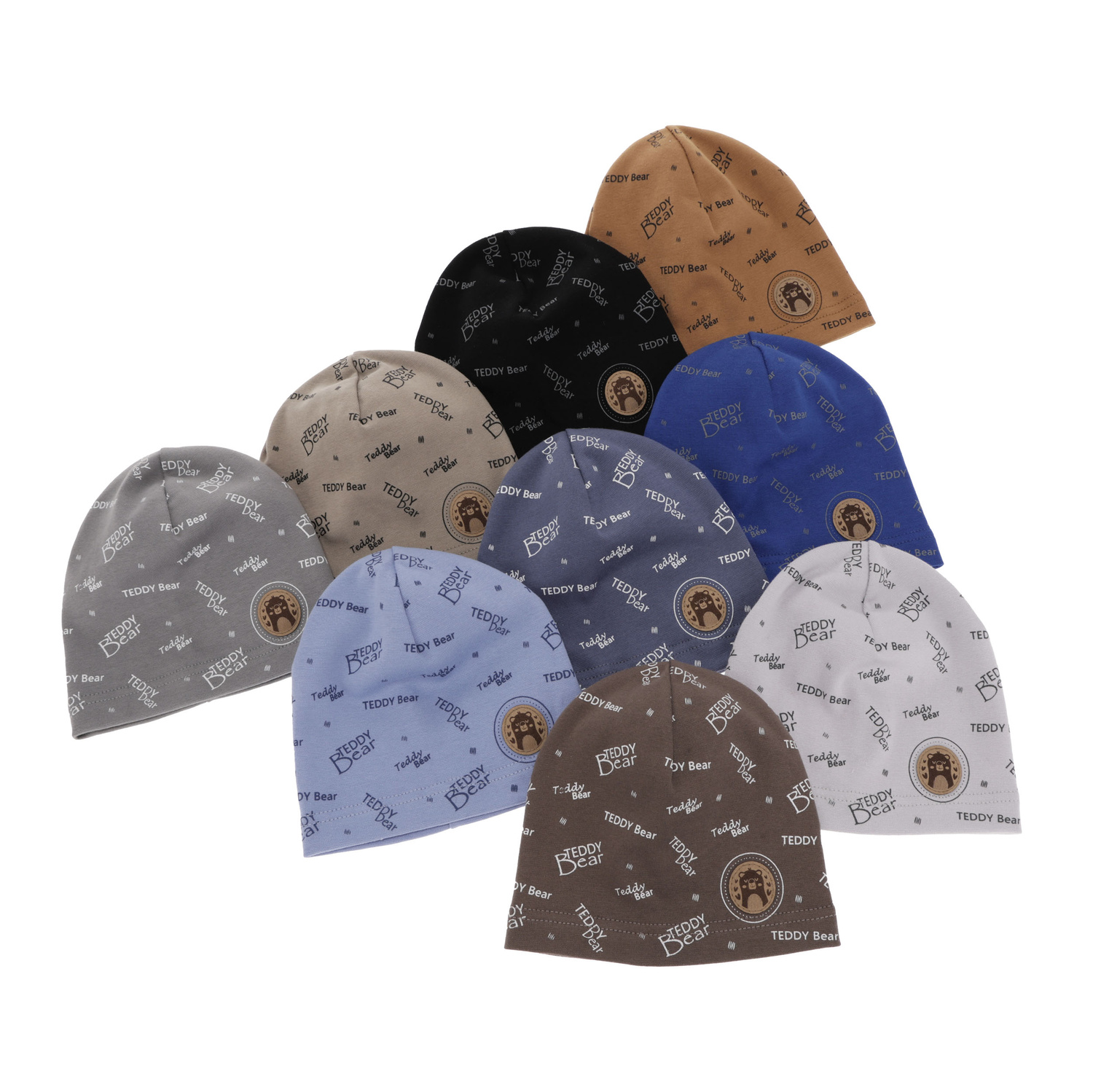 Bonnet automne/printemps garçon, brun-beige, Tedi