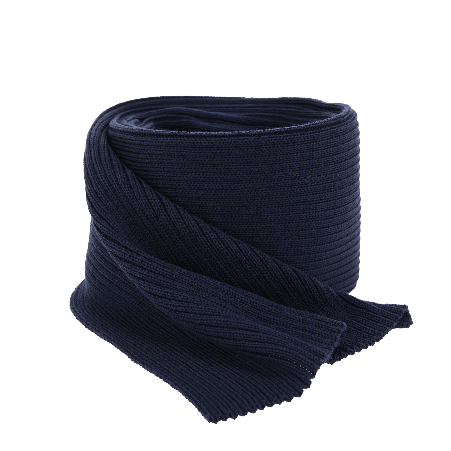 Écharpe d'hiver homme, bleu marine, 100% Laine Mérinos Extrafine, Brayan