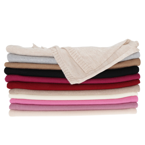 Dames wintersjaal, beige, 100% Merino Wol, Elonia