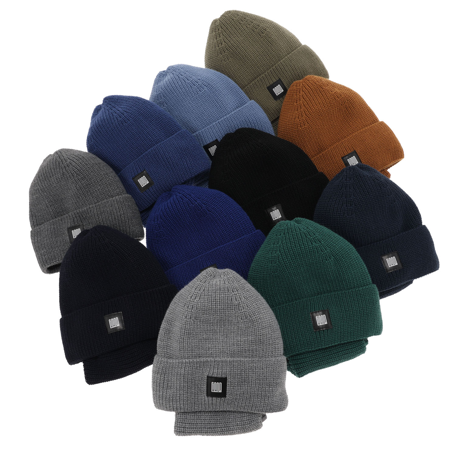 Ensemble d'hiver garçon: bonnet et snood, bleu foncé, Amadeo