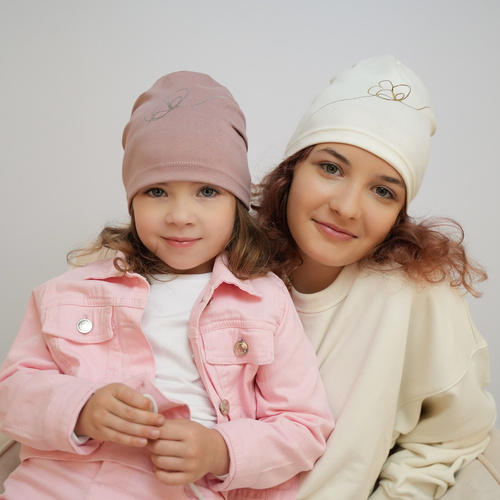 Meisjes herfst/lente set muts en buissjaal, grijs, katoenen, Jula