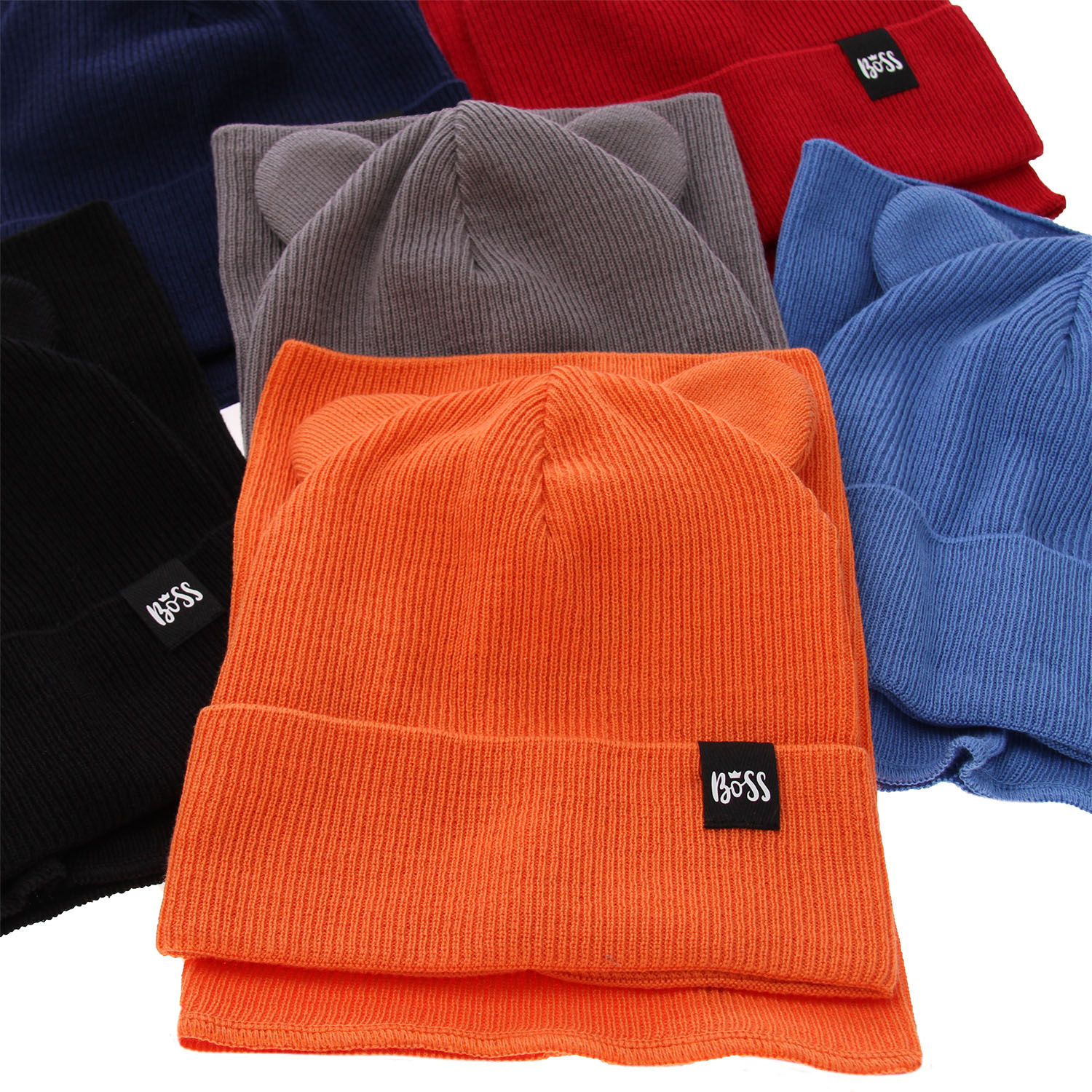 Jongens herfst/lente set muts en buissjaal, met katoen, camel, Grajan