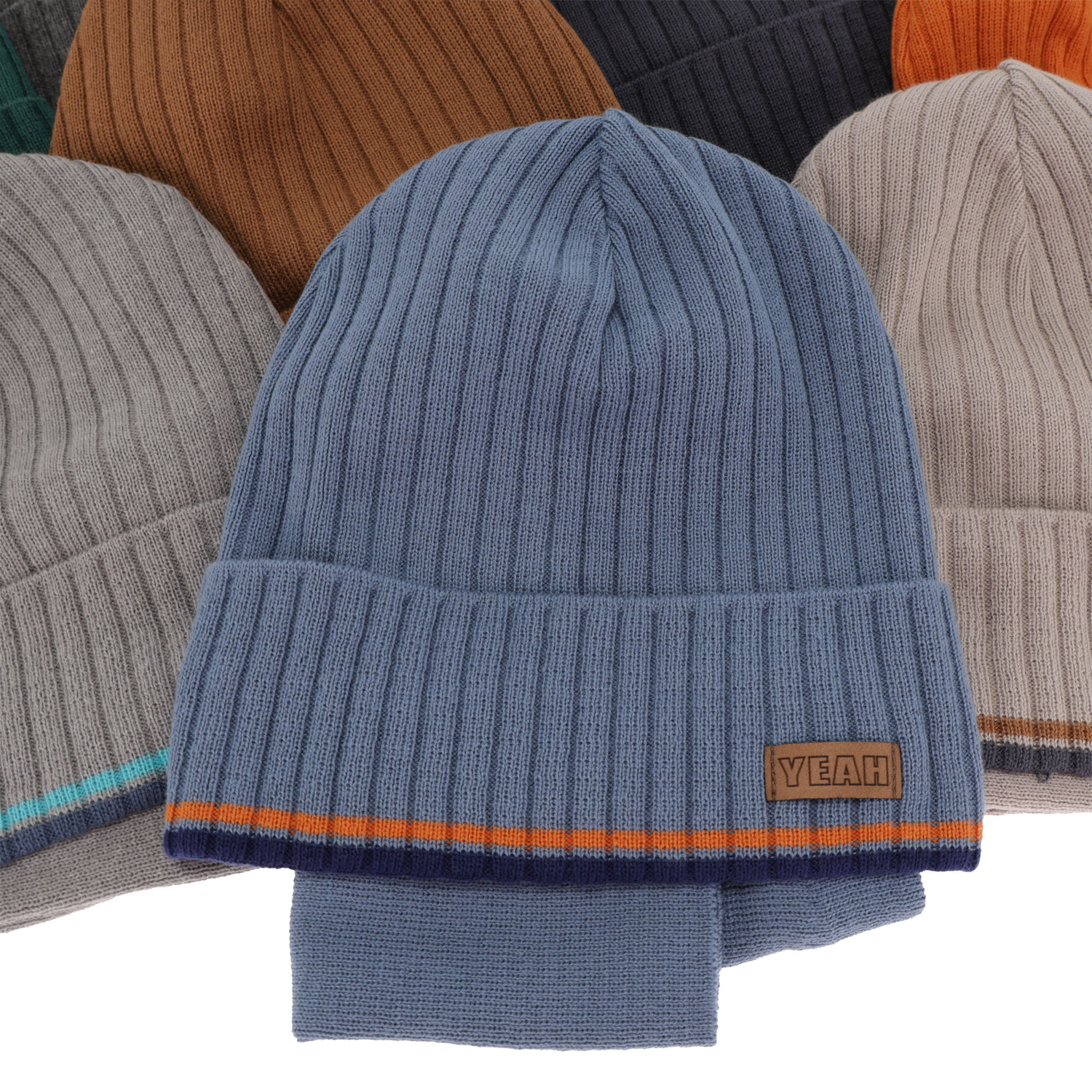 Ensemble automne/printemps garçon: bonnet et snood, met katoen, bleu, en coton, London