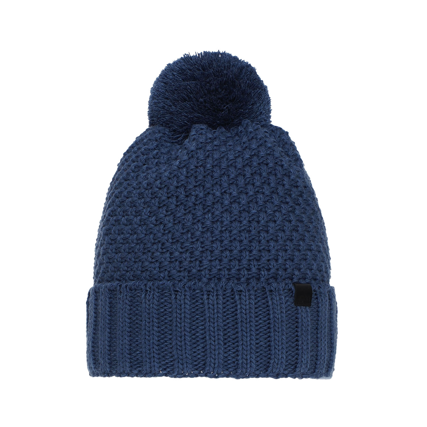 Jongens wintermuts, blauw, met garen pompon, Polins