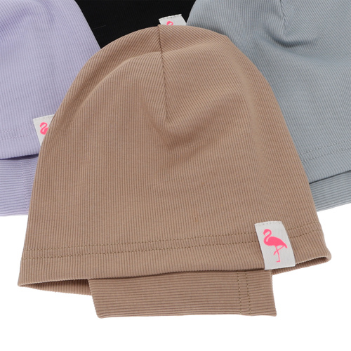 Ensemble automne/printemps fille: bonnet et snood, en coton, crème, Rumilla