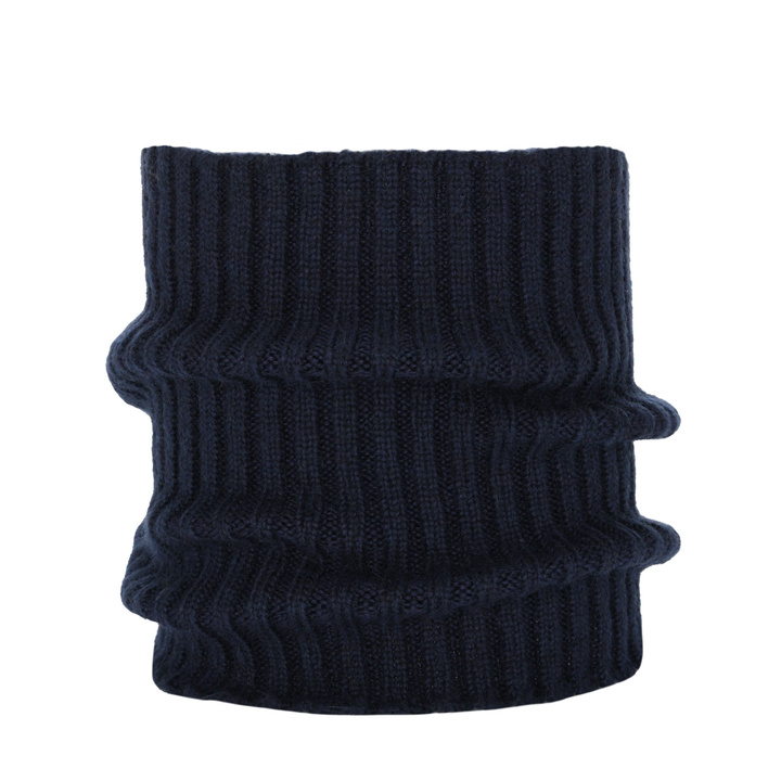 Snood d'hiver homme, bleu marine, avec laine mérinos, Best