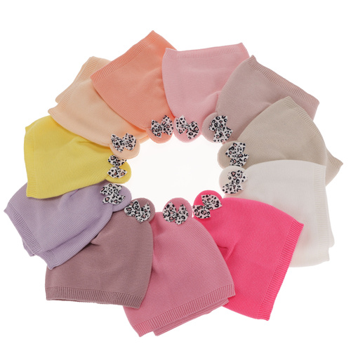 Ensemble automne/printemps fille: bonnet et snood, met katoen, violet, Nicolette