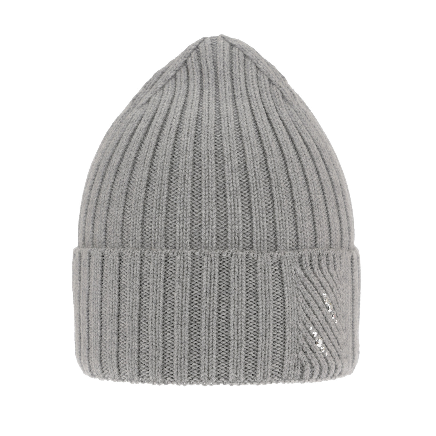 Bonnet d'hiver femme, grigio, avec laine mérinos, Ariga