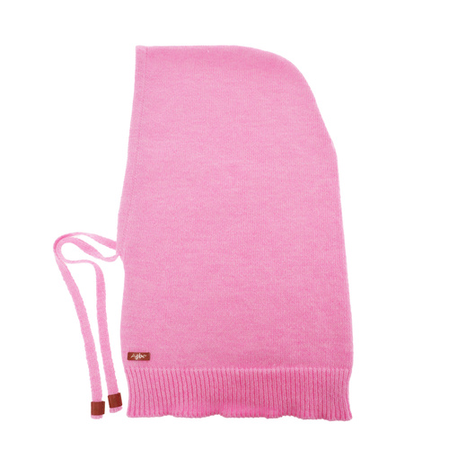 Dames winter bivakmuts, roze, met merinowol, Elizabeth