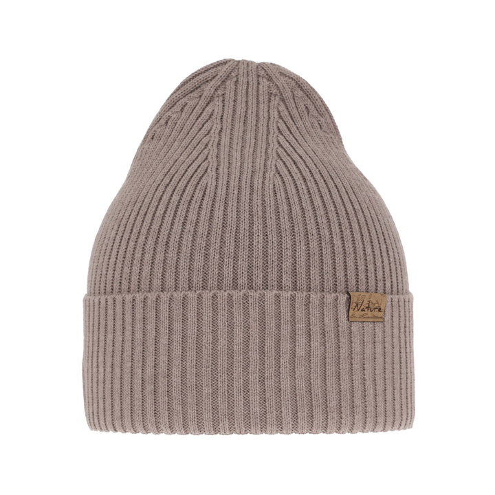 Beret d'hiver, printemps, met katoen, beige, Messina