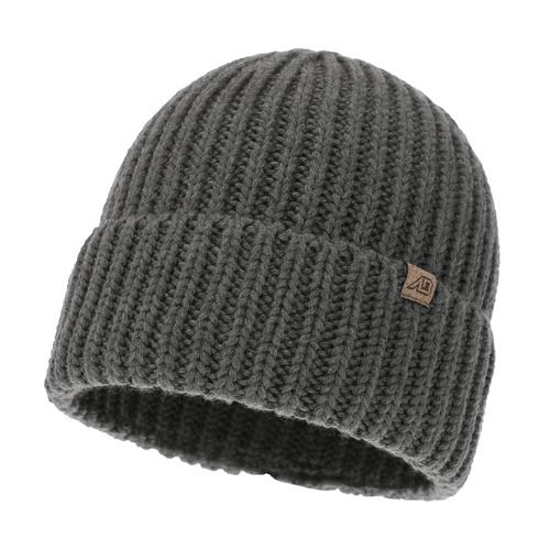 Bonnet d'hiver homme, gris, 100% Laine Mérinos Extrafine, Berno