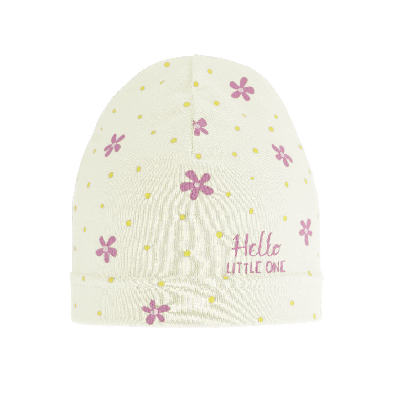 Bonnet automne/printemps fille, crème, Nila