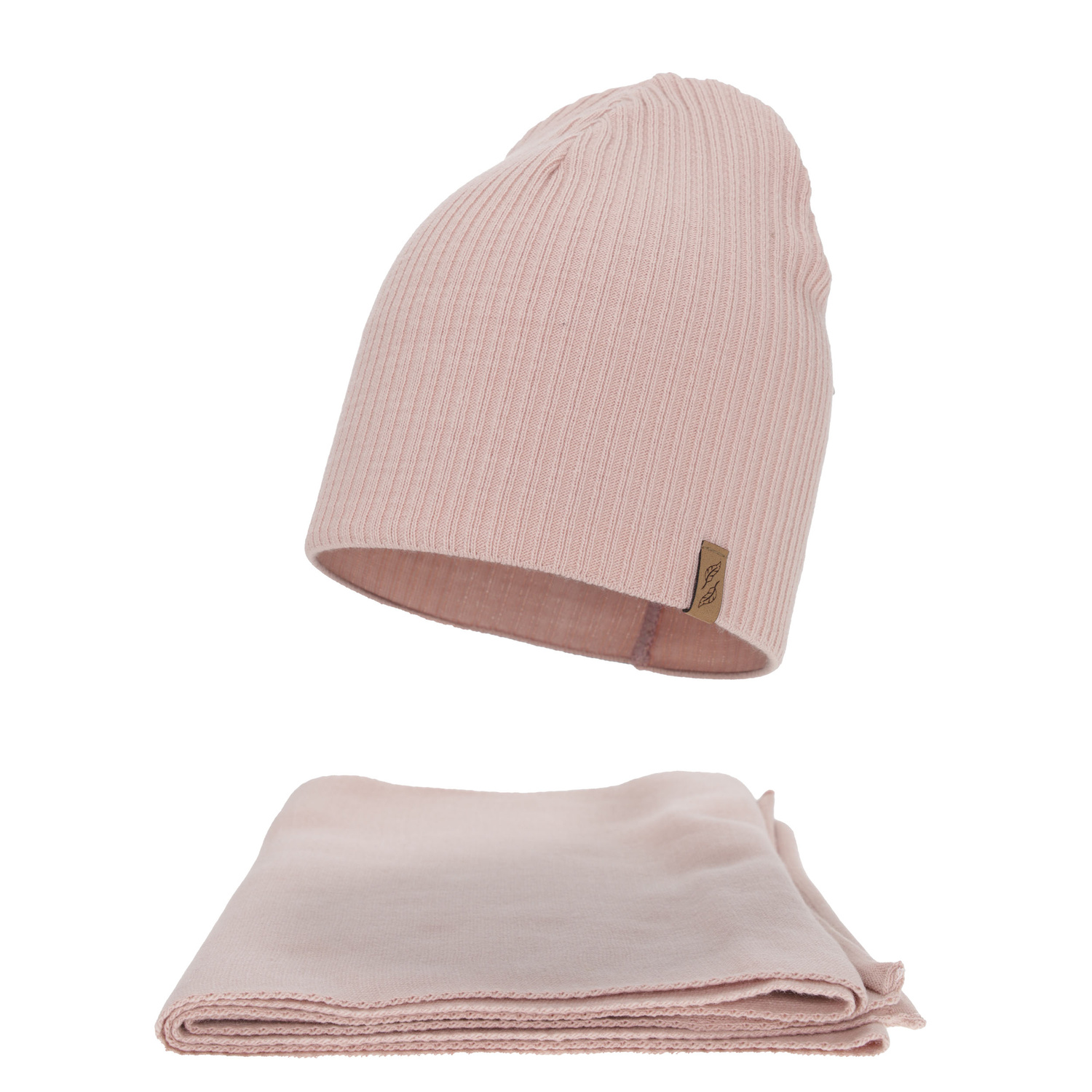 Dames winter set (muts en sjaal), roze, Fena