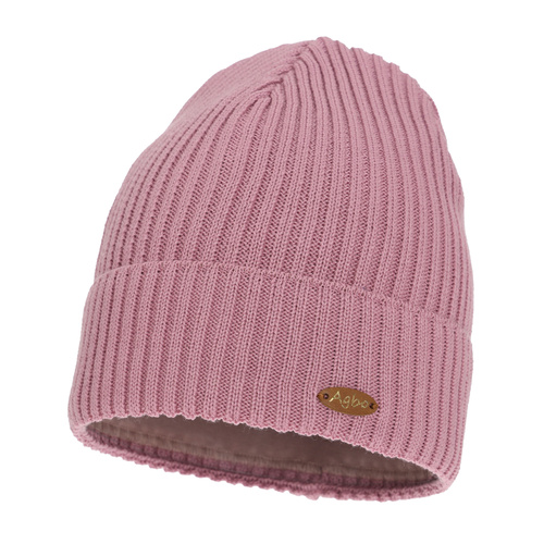 Dames wintermuts paars met merinowol Shila