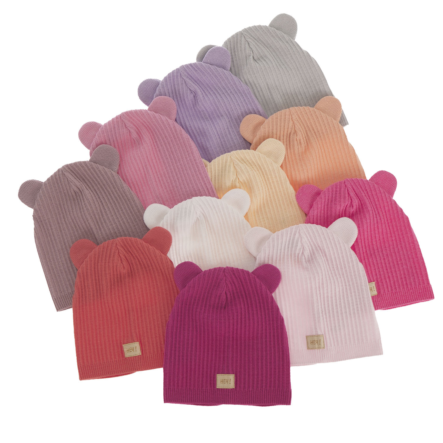 Bonnet automne/printemps fille, met katoen, rose, Clarisa