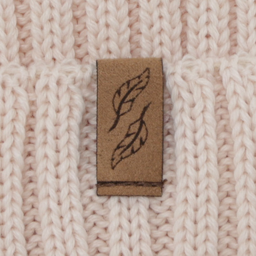 Dames wintermuts, lichtbeige, met merinowol, Zamira