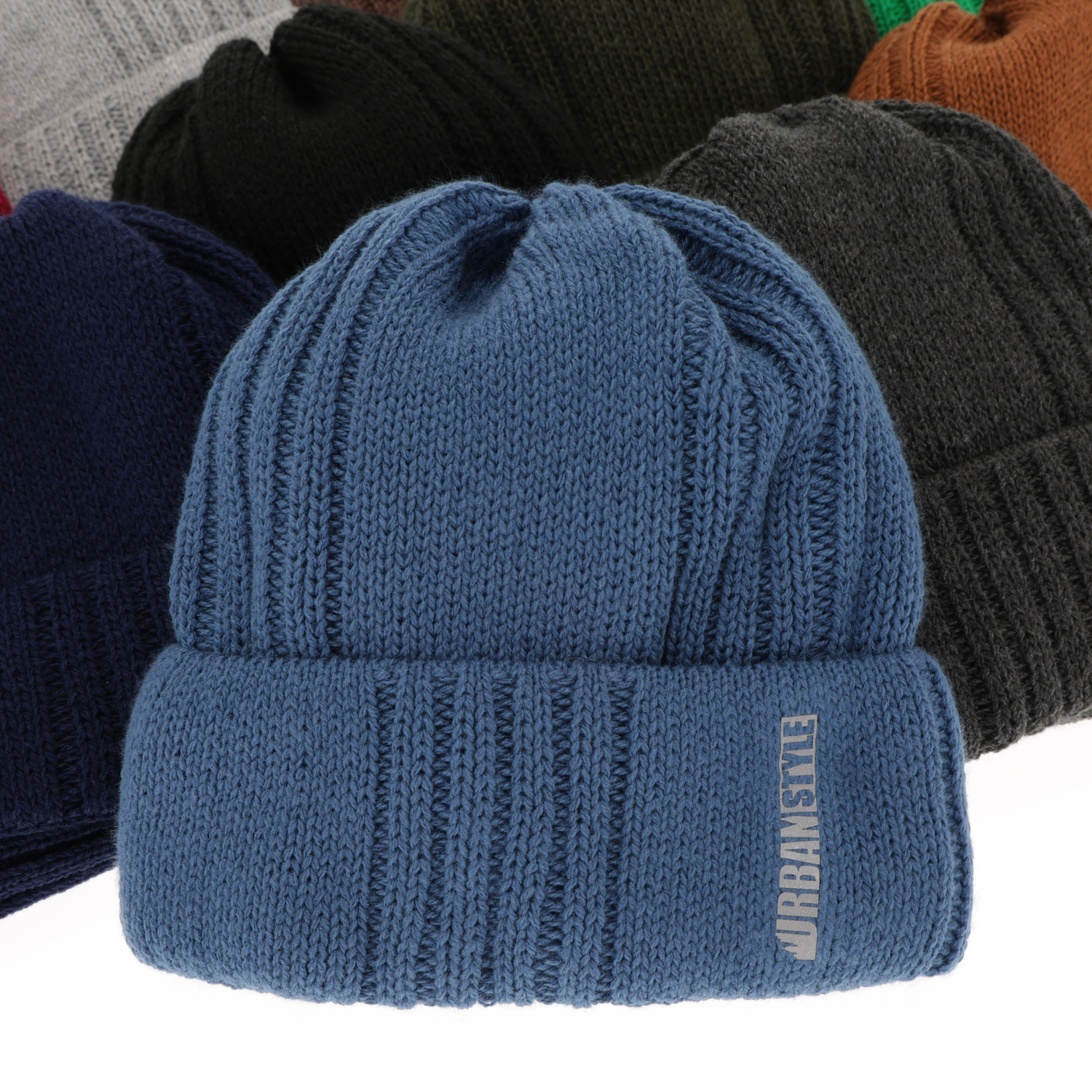 Ensemble d'hiver garçon: bonnet et snood, gris, Balaton